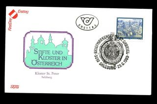 Austria 1989 17s Definitive Monasteries & Abbeys Fdc C2711 photo