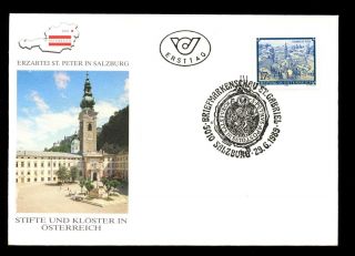 Austria 1989 17s Definitive Monasteries & Abbeys Fdc C2712 photo