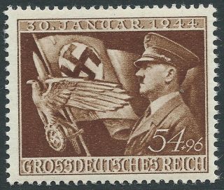 Philacall Germany 1944 Dt.  Reich Mi 865 11 Years Nazi At Power Vf (203 photo