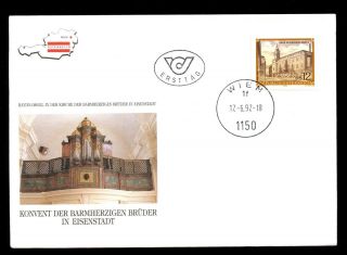 Austria 1992 12s Definitive Monasteries & Abbeys Fdc C2717 photo