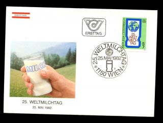 Austria 1982 World Dairying Day Fdc C2742 photo