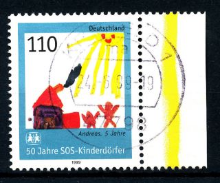 B634 Germany 1999 Sg2913 110pf Sos Childrens Villages 50th Anniversary photo