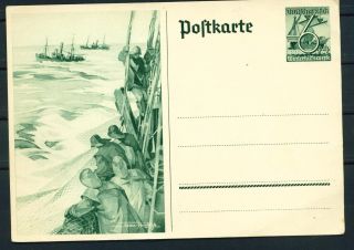 Germany Ww2 Third Reich Ships Fishing In North Sea 1938 Cv$20 photo