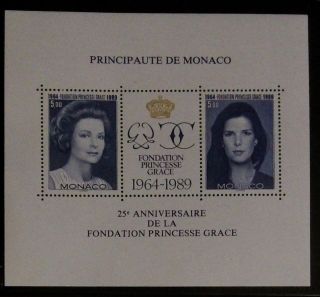 Slania Engraved Monaco 1989 Princess Grace/princess Caroline. . photo