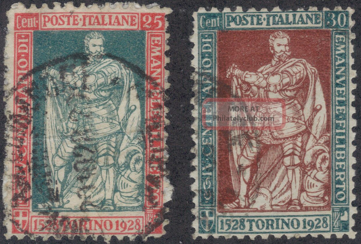 Tmm 1928 Italy Pictoral Issue S 202,  203 Vf Used/light Hinge/medium Cancel Europe photo