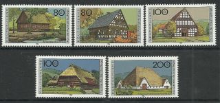 Germany.  1996.  Humanitarian Relief - Farmhouses (2nd Series).  Sg: 2742/46. . photo