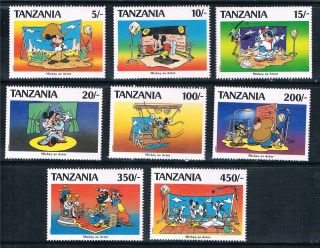Tanzania 1991 Mickey In Hollywood Sg 896/903 photo
