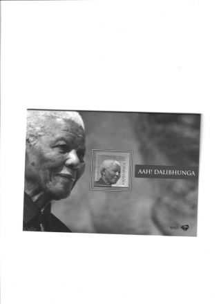Stamp Nelson Mandela 1918 - 2013 Souvenier Folder Mandela Foundation South Africa photo
