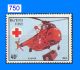 750 - 53 International Red Cross,  1985 Singles - 4 Values,  Cv=$11.  50 Helicopter Africa photo 1