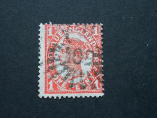 Queensland 1897 1d With Barred 109 Postmark photo