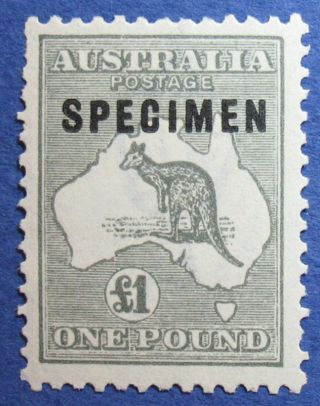 1924 Australia 1p Scott 57 S.  G.  75 Specimen Overprint Cs09038 photo