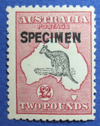 1919 Australia 2p Scott 58 S.  G.  45 Specimen Overprint Cs09039 photo