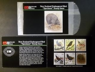 Zealand 90 ' Birds.  2 - ' Specimen '.  Presentation Issues, photo