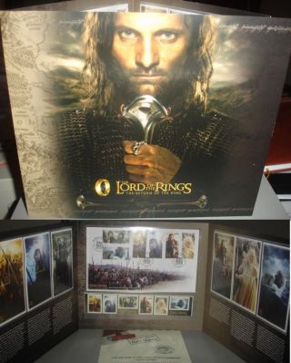 2003 Nz Folder Signore Anelli The Return Of The King Movie Pack Lord Of Rings photo