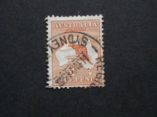 Australia 1913 5d Kangaroo With Registered Sydney Postmark photo