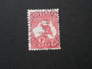 Australia 1914 1d Kangaroo With Bondi Junction Postmark photo