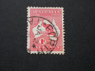 Australia 1914 1d Kangaroo With Forth Postmark photo