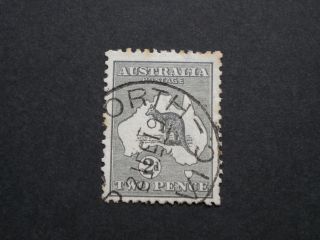 Australia 1919 2d Kangaroo With Rushworth Postmark photo