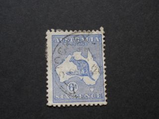Australia 1920 6d Kangaroo With Stock Exchange Postmark photo