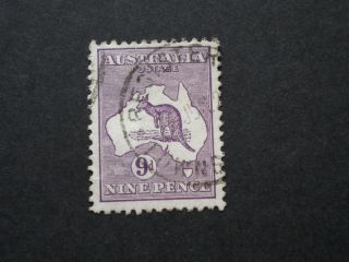 Australia 1920 9d Kangaroo With Registered Townsville Postmark photo