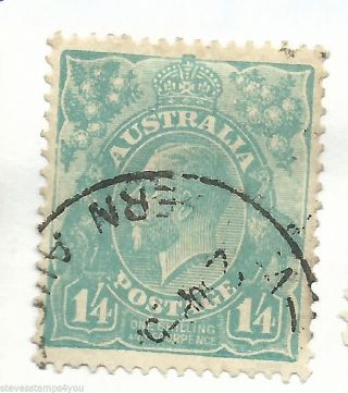 Australia - 1928 - Sg104 - P13.  50 X P12.  50 - Cv £ 26.  00 - photo