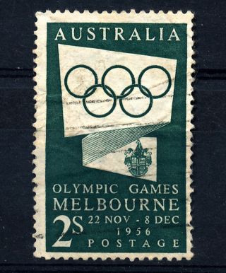 B676 Australia 1955 Sg280a 2s Olympic Games photo