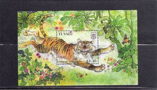 Tuvalu 1998 Year Of The Tiger Scott 761 Souvenir Sheet photo