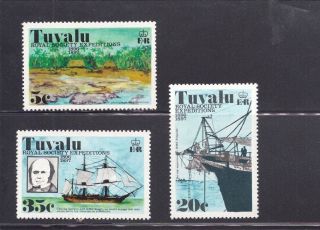 Tuvalu 1977 Royal Society Expeditions Scott 54 - 55,  57 photo