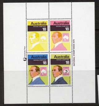 Australia 648 Stamp On Stamp,  Map,  Kangaroo photo
