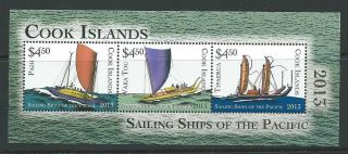 Cook Islands 2013 Sailing Ships M/sheet photo