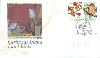 Christmas Islands 1996 Birds First Day Cover Ref:aa28 photo