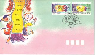 Christmas Islands 1996 Chinese Year First Day Cover Ref:aa32 photo