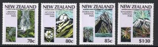 Zealand 1987 Centenary Of National Parks Sg 1428 - 1431 Unmounted photo