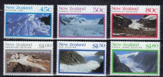 Zealand 1992 Glaciers 6v Unmounted Sg1675 - 1680 Re:y219 photo