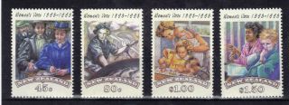 Zealand 1993 Womens Suffrage 4v Unmounted Sg1726 - 1729 Re:y221 photo