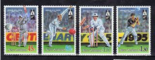 Zealand 1994 Cricket Sports 4v Unmounted Sg1850 - 1853 Re:y227 photo
