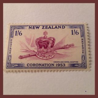 Zealand 1953 - Coronation Issue 1/6d Pristine Never Hinged As Per Scans photo