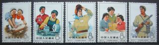 Prc China 1965 Women On Industrial Front Sc 886/90 S71 photo