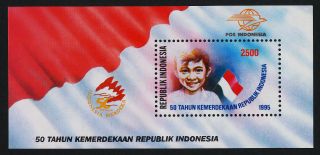 Indonesia 1612a Boy,  Flag photo