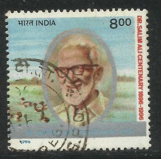 India 1996 Dr.  Salim Ali The Birdman Centenary 8r photo