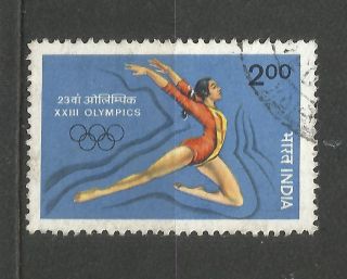 India 1984 Gymnastics 23rd.  Olympics photo