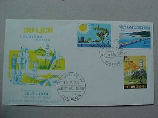 Vietnam Fdc 1974 Tourism Attractions Rvn South Vietnam Please See Pictures photo