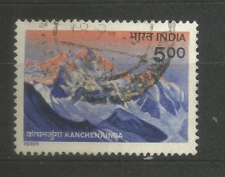 India 1988 Mountain Kanchenjunga photo