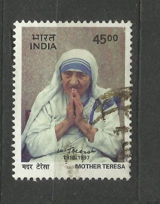 India 1997 Mother Teresa Nobel Peace Prize Winner photo