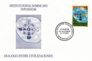 Dominican Dialogue Among Civilizations Sc 1378 Fdc 2001 photo