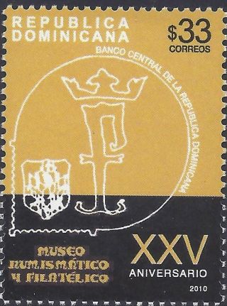 Dominican National Philatelic And Numismatic Museum Sc 1484 2010 photo
