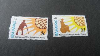 Bahamas 1981 Sg 578 - 579 International Of Disabled People. photo