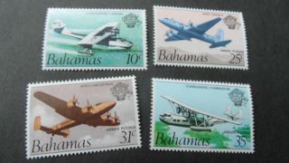 Bahamas 1983 Sg 663 - 666 Air Manned Flights. photo