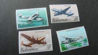 Bahamas 1985 Sg 699 - 702 Air.  Manned Flights. photo