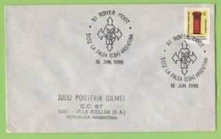 Argentina 1988 Rover Moot Commemorative Scout Cancel Cover photo